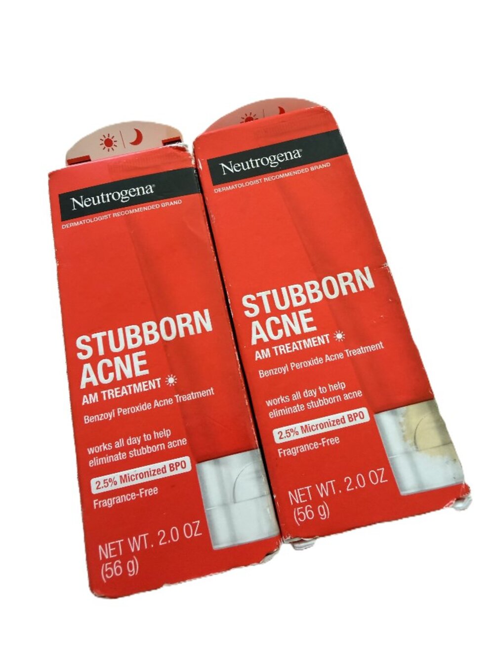 Neutrogena Stubborn Acne AM Treatment 2.0oz Bundle of 2